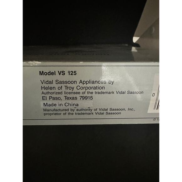 491 NOS 1987 Vidal Sassoon Professional Total Curling/Brush Iron System; PROP - Picture 4 of 6